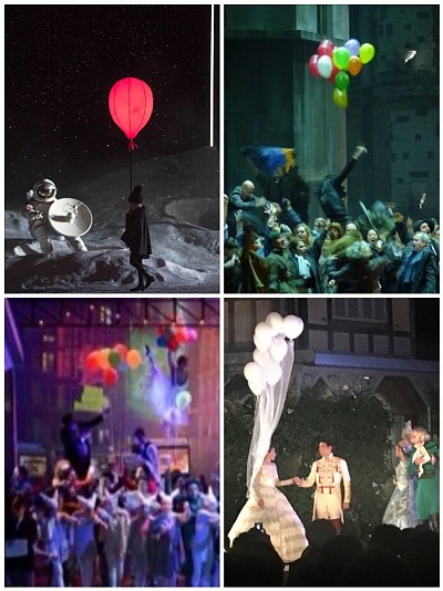 Balloons on opera stages